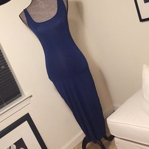 Forever 21 Navy Blue Maxi Dress Small Preowned